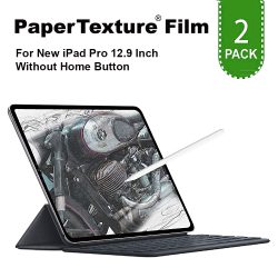 PaperTexture Screen Protector for New iPad Pro 12.9 (2018) A1876 A1983 A1895 A2014 [2 Pack]