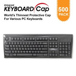 Universal Waterproof Desktop Keyboard Cap Cover Anti-Dust Hospital/Dentist Use Easily Sanitized Disinfection [500 Pack]